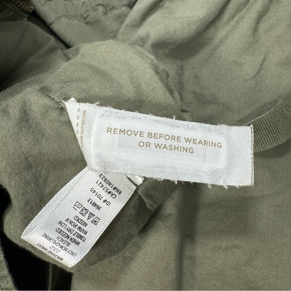 Loft Women's Drawstring Utility Jacket Size Small Petite SP Green Army Roll - Picture 7 of 8